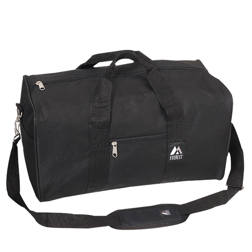 Case of 30 Duffel Bags - Wholesale 19-inch Bulk Duffel Bags - Black