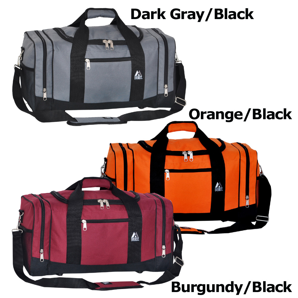 Everest Sporty Travel Duffel Bag, Orange, One Size