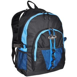 #3045W/ROYAL BLUE BLACK/CASE - Large Storage Backpack with Organizer - Case of 30 Backpacks